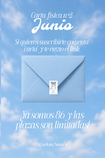 Carta mensual física de Carlota Santos